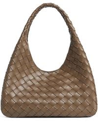 Bottega Veneta - Small Campana Intrecciato Shoulder Bag - Lyst