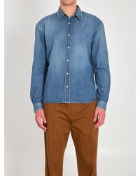 Saint Laurent - Denim Shirt With Long Sleeves - Lyst