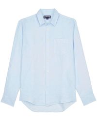 Vilebrequin - Plain Linen Shirt With Chest Pocket - Lyst