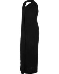 Loewe - Satin Long Dress - Lyst