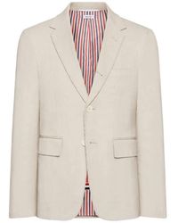 Thom Browne - Veste Sport Coat Velours Côtelé Fin Sable Trois Boutons - Lyst