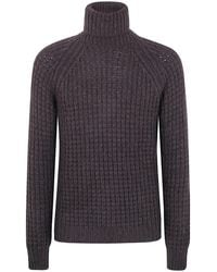 Nuur - Military Stitch Long Sleeves Turtle Neck Sweater - Lyst