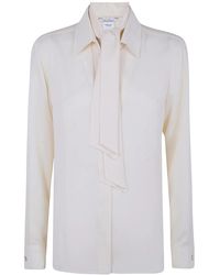 Max Mara - "Mxmcolmo" Silk Scarf Shirt - Lyst
