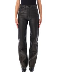 Lemaire - Coated Straight-Leg Trousers - Lyst