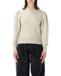 Isabel Marant - Isabel Marant Etoile Marant Étoile Kelaya Wool-Blend Puff-Sleeve Sweater - Lyst