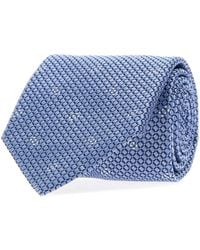 Brioni - Embroidered Silk Tie, 8 Cm - Lyst