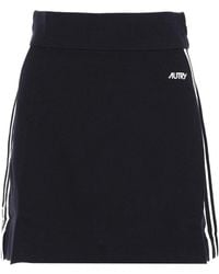 Autry - Miniskirt With Logo - Lyst