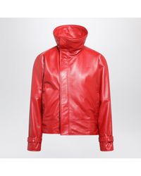 Balenciaga - Rounded Lambskin Bomber Jacket - Lyst