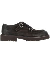 Doucal's - Suede Leather Double Monk Shoes - Lyst