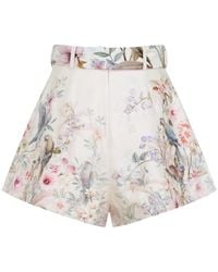 Zimmermann - Rebellion Pleated Shorts - Lyst
