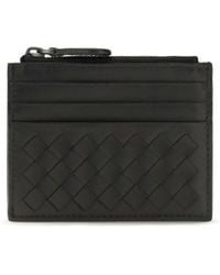 Bottega Veneta - Intrecciato Zip Card Holder - Lyst