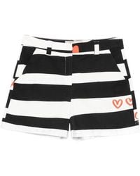 ALESSANDRO ENRIQUEZ - Striped Cotton Shorts - Lyst