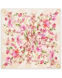 Ferragamo - Printed Silk Foulard - Lyst