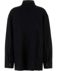 Jil Sander - Wool Blend Blouse - Lyst