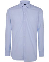 Barba Napoli - Classic Honeycomb Weft Shirt - Lyst