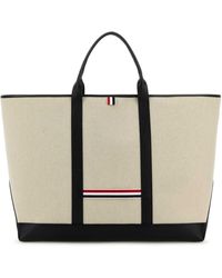 Thom Browne - Sand Canvas Travel Bag - Lyst