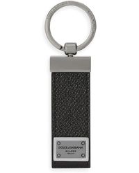 Dolce & Gabbana - Logo Leather Key Holder - Lyst