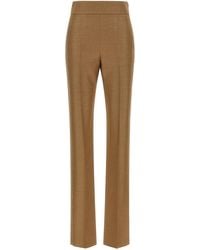 Valentino Garavani - Textured Silk Wool Pants - Lyst