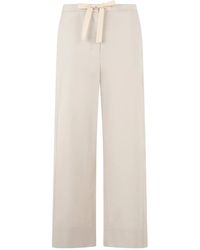 Max Mara - S Max Mara Loose Pants With Laces - Lyst