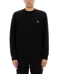 Paul Smith - Ps Paul Smith Felpa Con Ricamo Zebra - Lyst