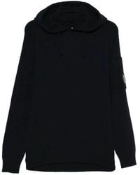 C.P. Company - C.P.Company Fleece Knit Hooded Sweater - Lyst