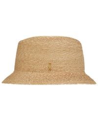 Saint Laurent - Maglina Straw Bucket Hat - Lyst