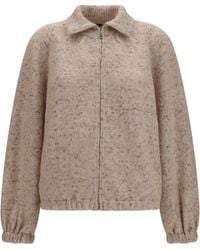 Fabiana Filippi - Oversized Bouclé Yarn Bomber Jacket - Lyst