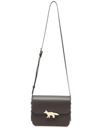 Maison Kitsuné - Edie Leather Crossbody Bag - Lyst