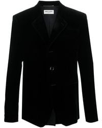 Saint Laurent - Velour Blazer - Lyst