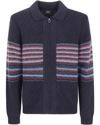Paul Smith - Ps Paul Smith Cardigan Zip Thru - Lyst