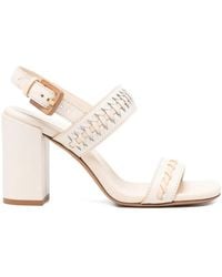 Zimmermann - Alchemy Leather Heel Sandals - Lyst