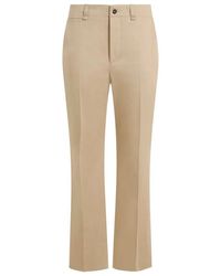 Saint Laurent - Camel Cotton Pant - Lyst