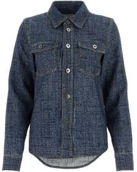 Bottega Veneta - Printed Viscose Blend Shirt - Lyst