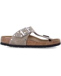 Birkenstock - Gizeh Rivet Border Sandals - Lyst