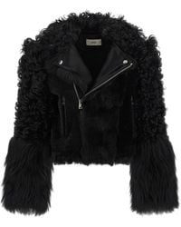 Fendi - 'Blouson' Biker Jacket - Lyst