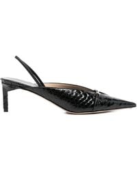Tom Ford - Semi Shiny Printed Python Bc Slingback - Lyst