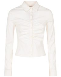 Balenciaga - Ruched Shirt - Lyst