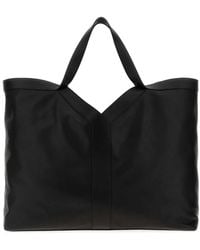 Saint Laurent - Leather Maxi Shopping Bag - Lyst
