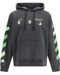 Off-White c/o Virgil Abloh - Bacco Arrow Skate Hooded Sweatshirt - Lyst