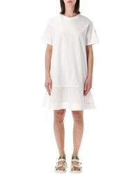 Moncler - T-Shirt Mini Dress - Lyst