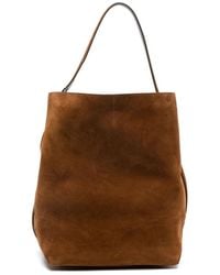 TOTEME - Belted Suede Tote Bag - Lyst