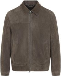 Brioni - Teak Shirt Collar Blouson - Lyst