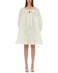 Patou - Round Neck Mini Dress - Lyst