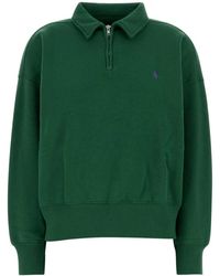 Polo Ralph Lauren - Knit-Half Zip-Sweatshirt - Lyst