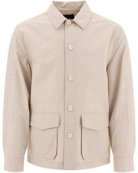Vince - Cotton Nylon Jacket - Lyst