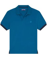 Vilebrequin - Organic Cotton Polo Shirt With Contrast Trims And Embroidered Logo - Lyst
