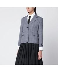 Maison Kitsuné - Maison Kitsuné Checked Singlebreasted Blazer - Lyst