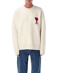 Ami Paris - Wool Ami De Coeur Sweater - Lyst