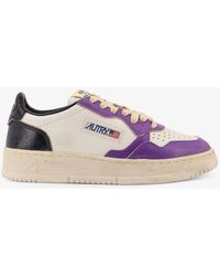 Autry - Super Vintage Low-Top Leather Sneakers - Lyst