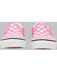 Vans - Classic Slip-On Color Theory Checkerboard Bright Azure - Lyst